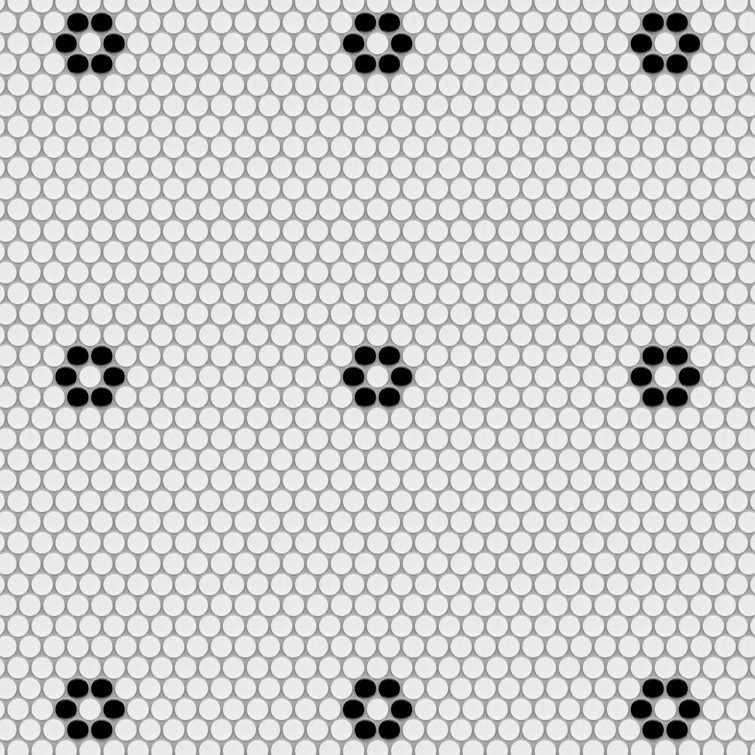 Metro Penny 1" x 1" Porcelain Penny Round Mosaic Wall & Floor Tile (Set of 10) | Wayfair North America