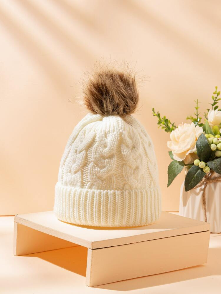 Toddler Kids Pom Pom Hat | SHEIN