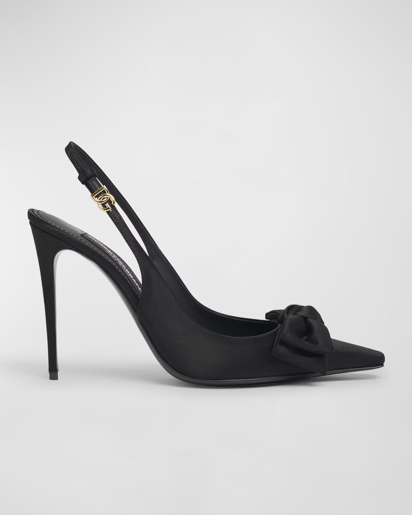 Dolce&Gabbana Satin Bow Slingback Pumps | Neiman Marcus