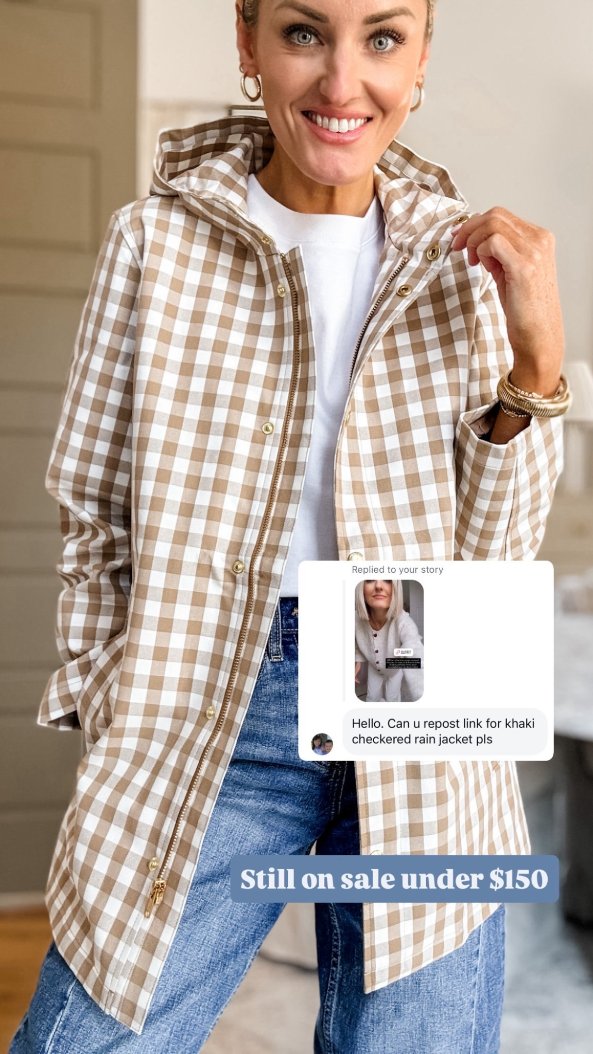 How cute is this rain jacket?! Grab it while it’s on sale!

Loverly Grey, women’s rain jacket, women’s raincoat 

#LTKSaleAlert #LTKootd #LTKSeasonal