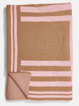 Letter Together Custom Blanket - Tan / Pink | BaubleBar (US)
