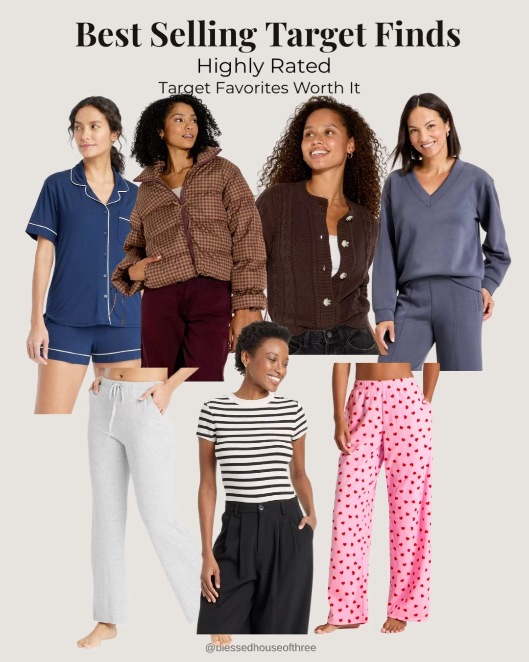 Best selling Target finds that are actually worth it 🤍 from everyday lounge pieces to closet staples you’ll wear on repeat. These are highly rated, budget-friendly favorites that thousands grabbed last month — including a $10 tee that looks way more expensive than it is. Tap to shop my most-worn Target pieces. Remember to save.

best selling Target finds, Target favorites worth it, statement coat, cozy set, Target clothing best sellers, affordable Target outfits, Target wardrobe staples, highly rated Target clothes, Target basics women love, $10 Target tee, Target loungewear favorites, everyday Target essentials, budget-friendly Target fashion, Target finds Monday deals, popular Target clothing women, Target must haves 2025, Target capsule wardrobe basics

#LTKFindsUnder50 #LTKootd #LTKSeasonal