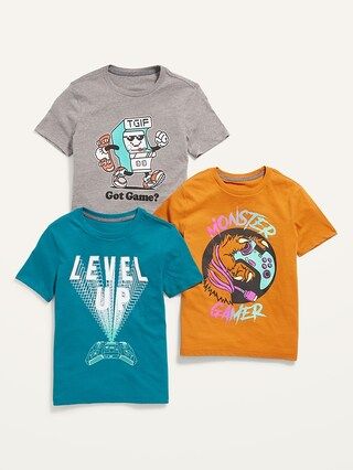 Gender-Neutral Graphic T-Shirt 3-Pack for Kids | Old Navy (US)