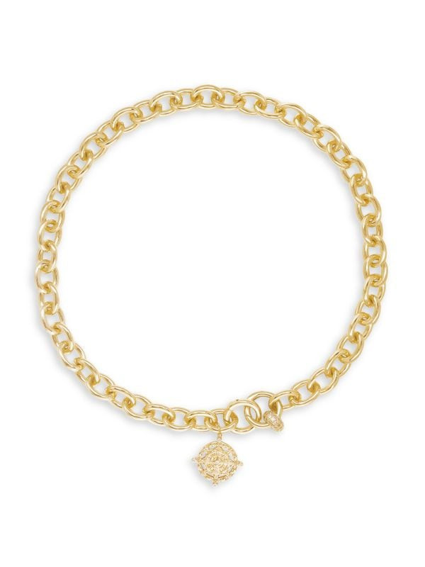 Cruisin 18K Goldplated & Cubic Zirconia Pendant Necklace | Saks Fifth Avenue OFF 5TH