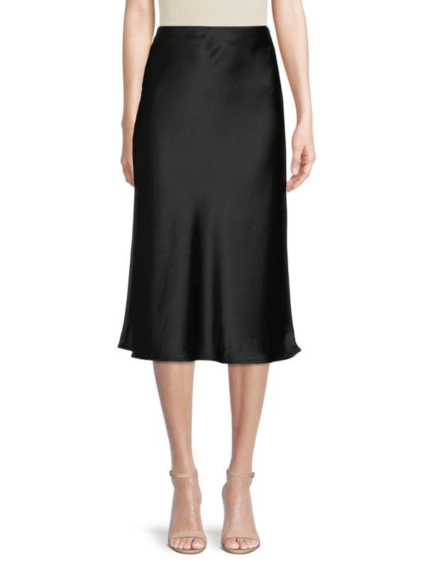 Satin Midi Skirt | Saks Fifth Avenue OFF 5TH