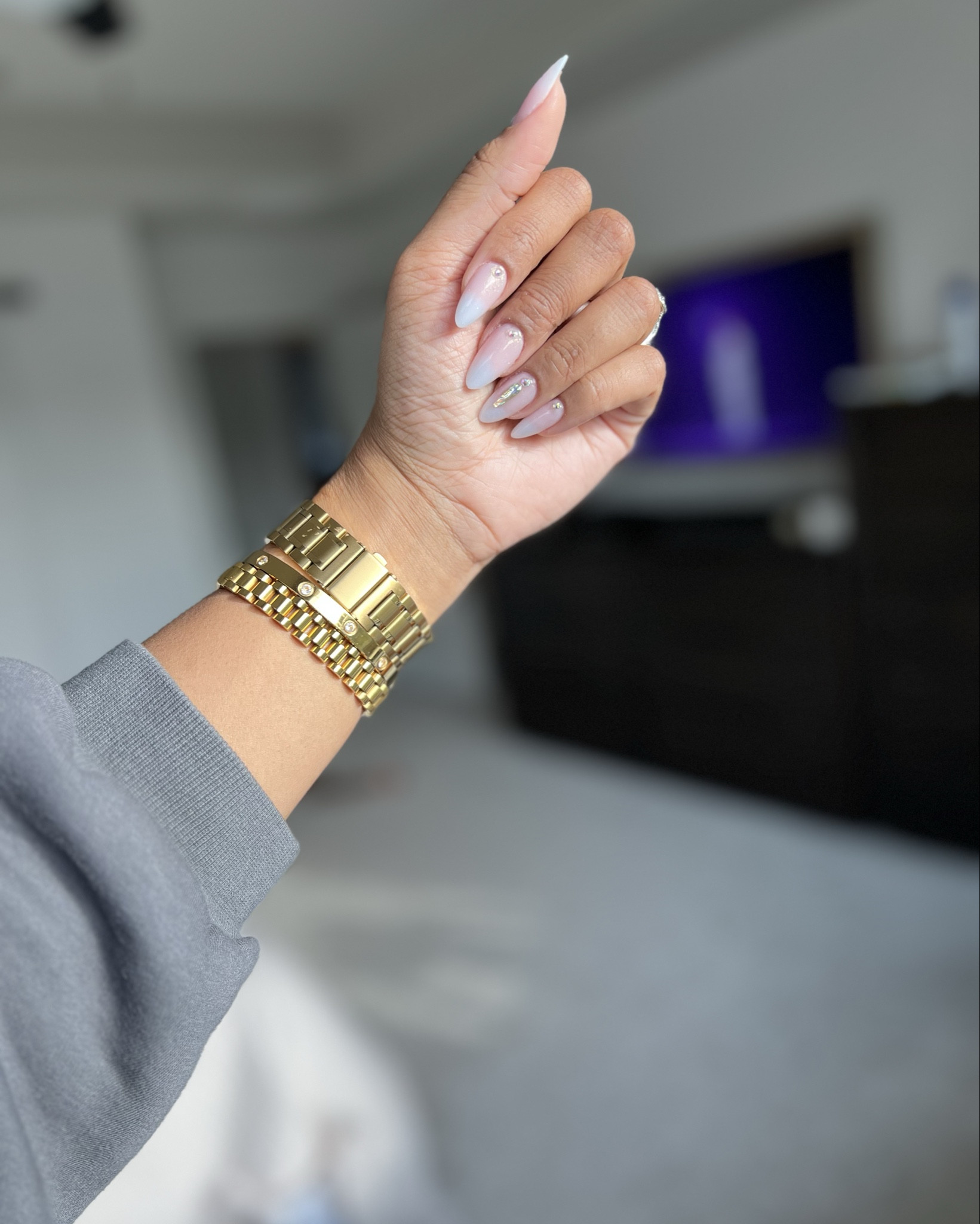 Après Gel X Ombré set & Amazon arm candy finds ✨🤌🏽  #gelx #amazonfashion 