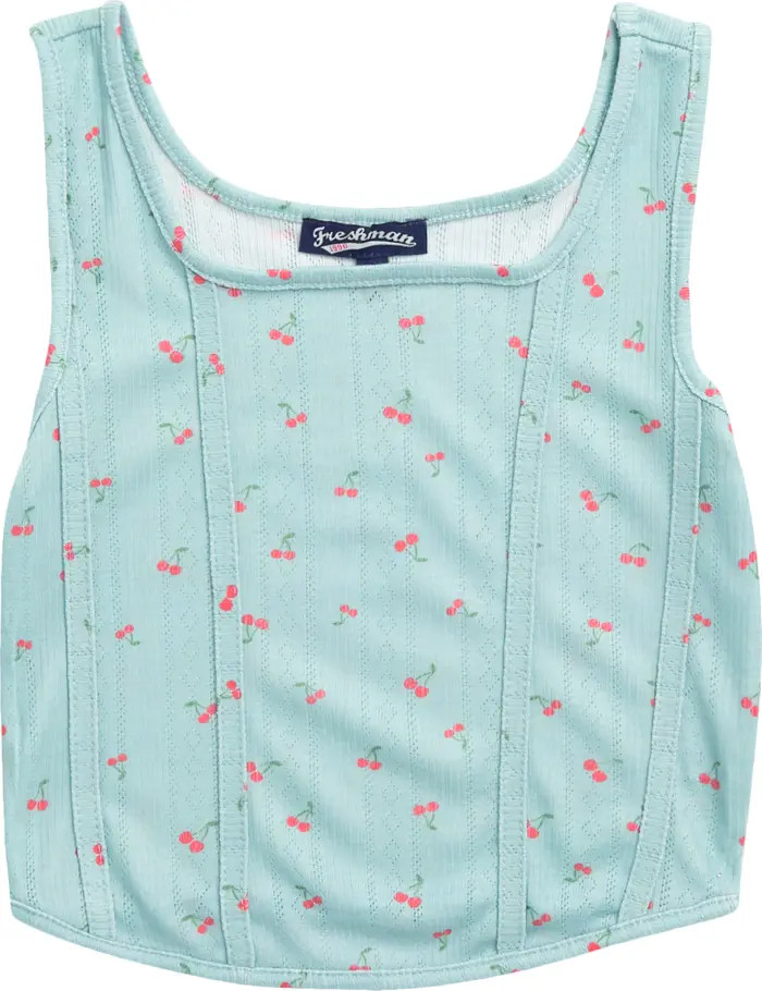 Freshman Kids' Cherry Print Pointelle Tank | Nordstrom | Nordstrom