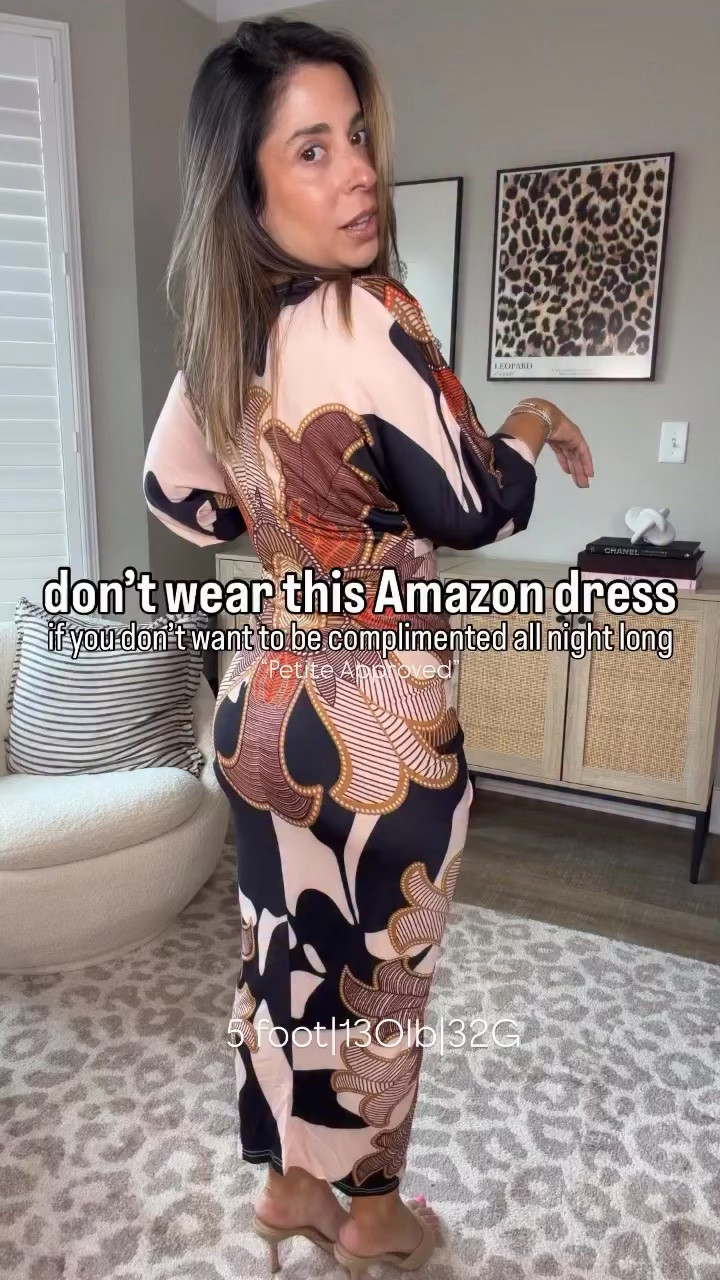 Are you FREAKING kidding me?!? I don’t think I’ve been this excited about a dress in, forever but this is insanely good. You will get so many compliments, this dress is seriously unreal. It’s so comfortable, flattering, full bust and petite girl friendly. I cannot get over this, it’s too good. 
Print dress, vacation dress

#LTKMidsize #LTKPetite #LTKSeasonal