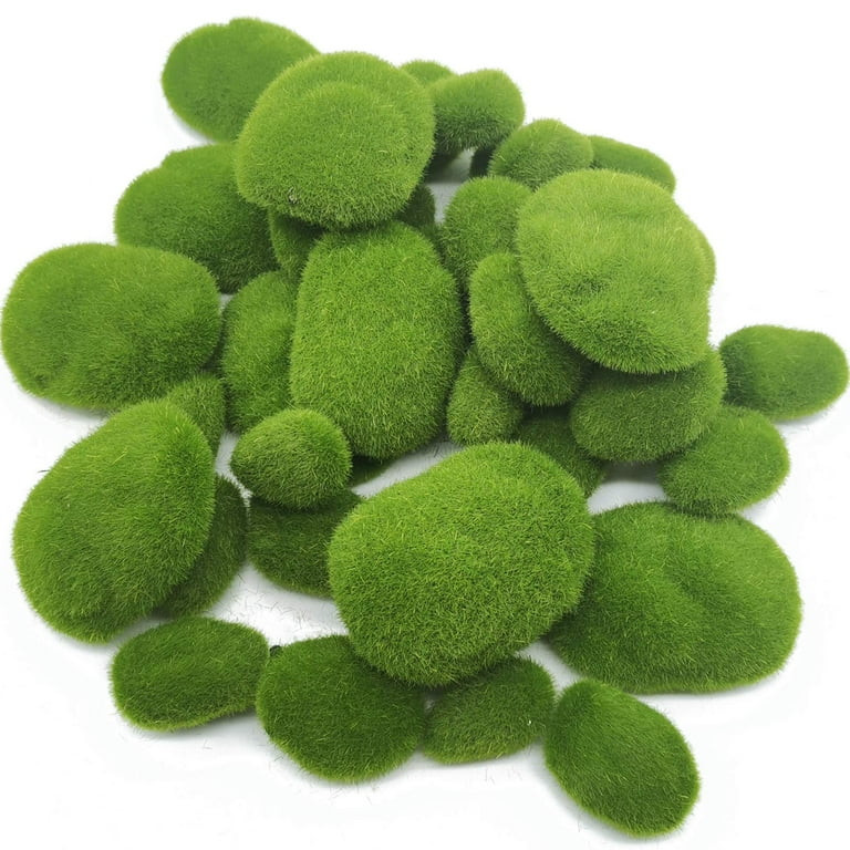 Large Decorative Moss Balls, 40 Pcs 4" Green Dried Moss Spheres Ball, Greenery Balls Faux Mossy G... | Walmart (US)