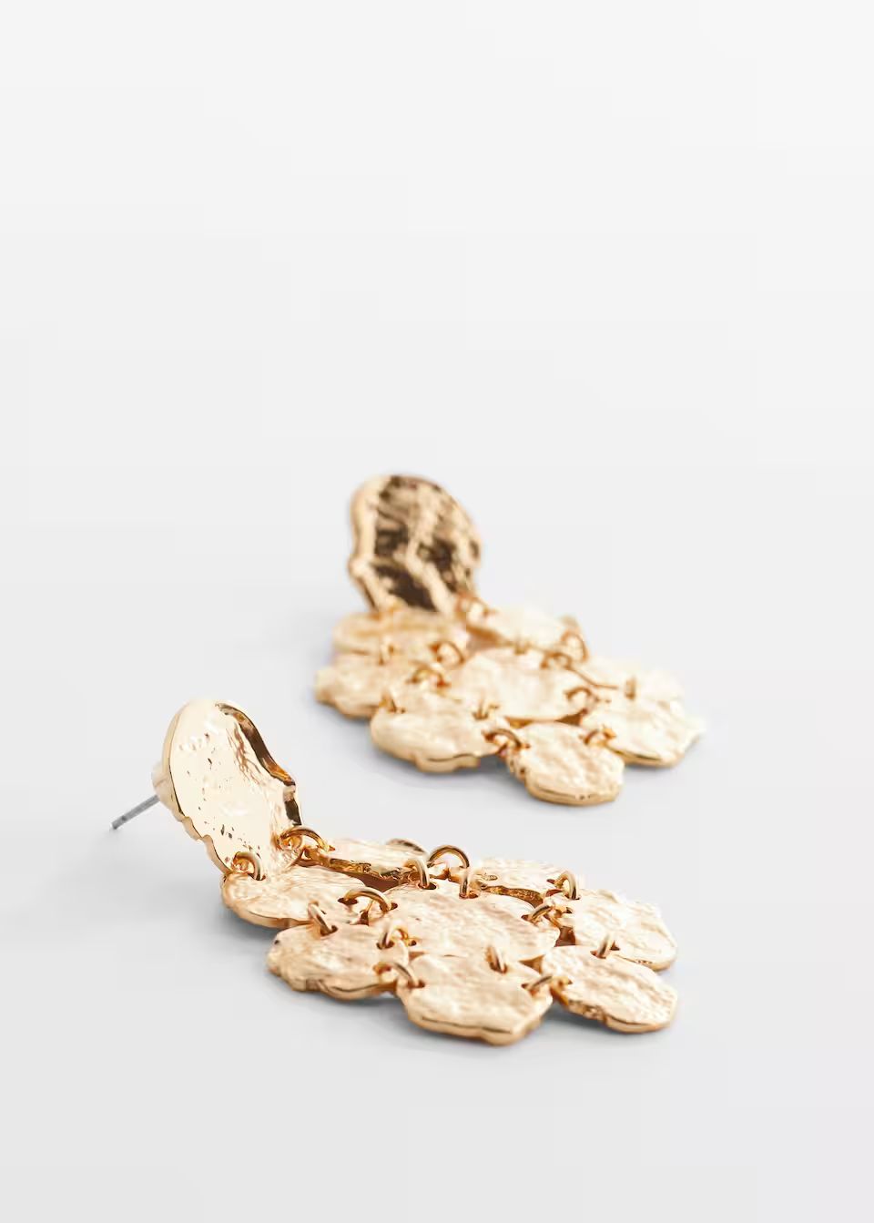 Textured coin earrings -  Women | Mango USA | MANGO (US)