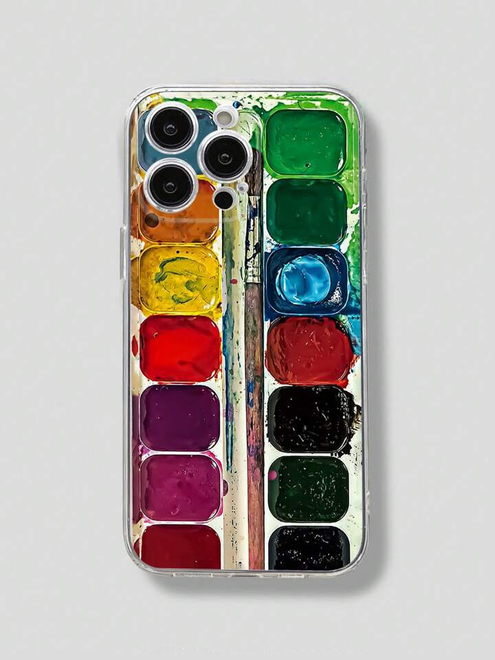 Paint Box Phone Case Compatible With IPhone 15 Pro Max, 14, 13, 12, 11 Pro Max, Xs, X, Xr, Se2, 7... | SHEIN