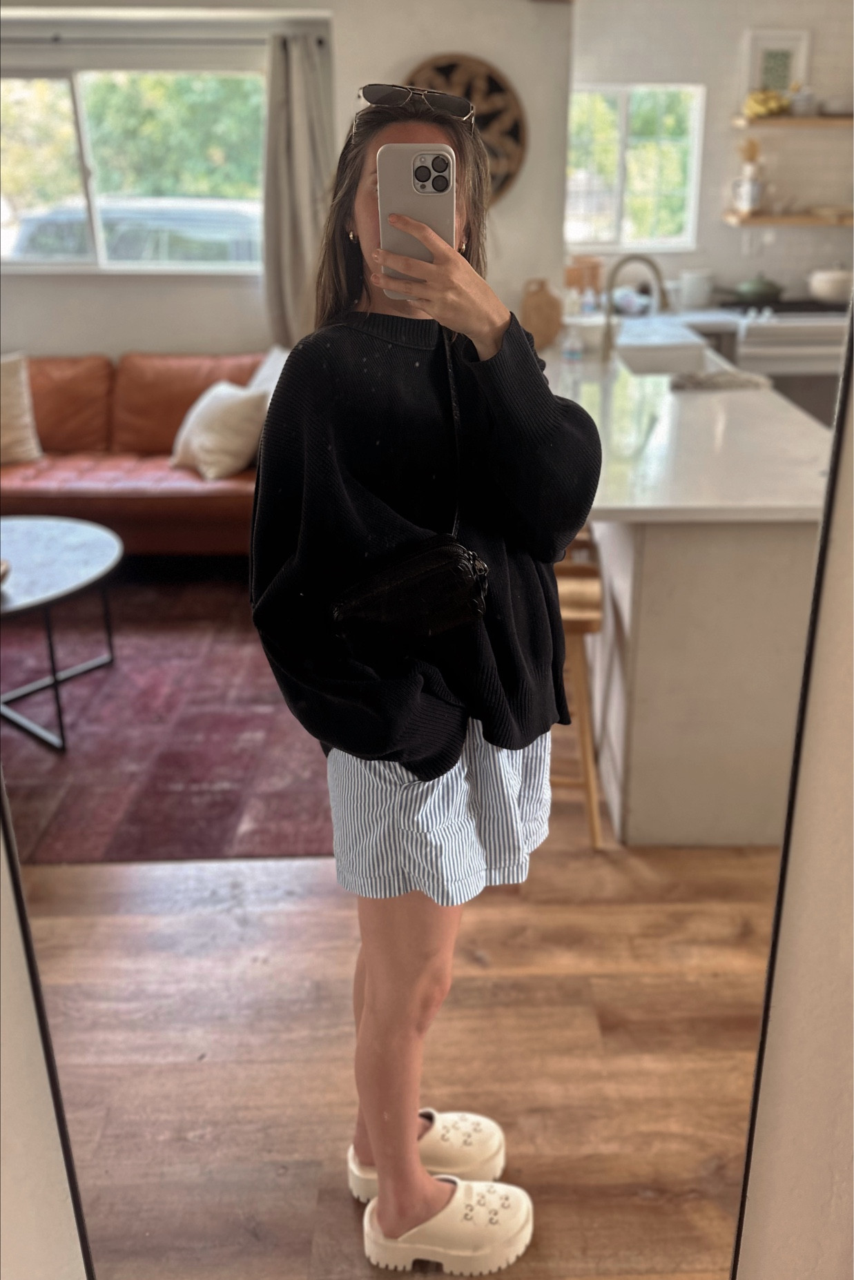 shorts are oos from last year but I linked super similar ones!! ☁️