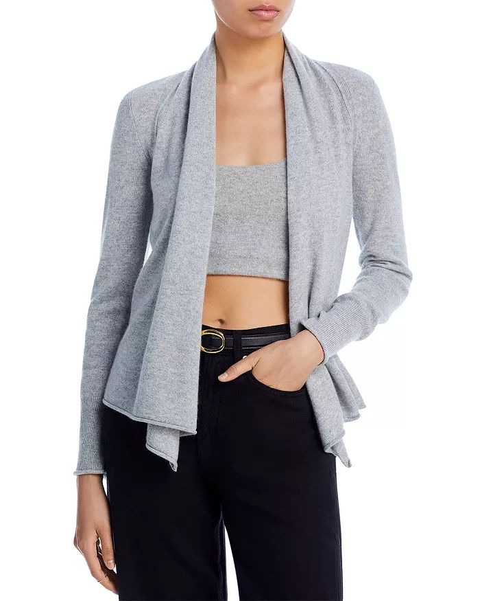 Draped Open-Front Cashmere Cardigan - 100% Exclusive | Bloomingdale's (US)