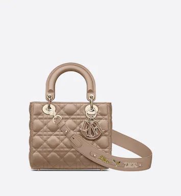 Lady Dior My ABCDior Bag Warm Taupe Cannage Lambskin | DIOR | Dior Beauty (US)