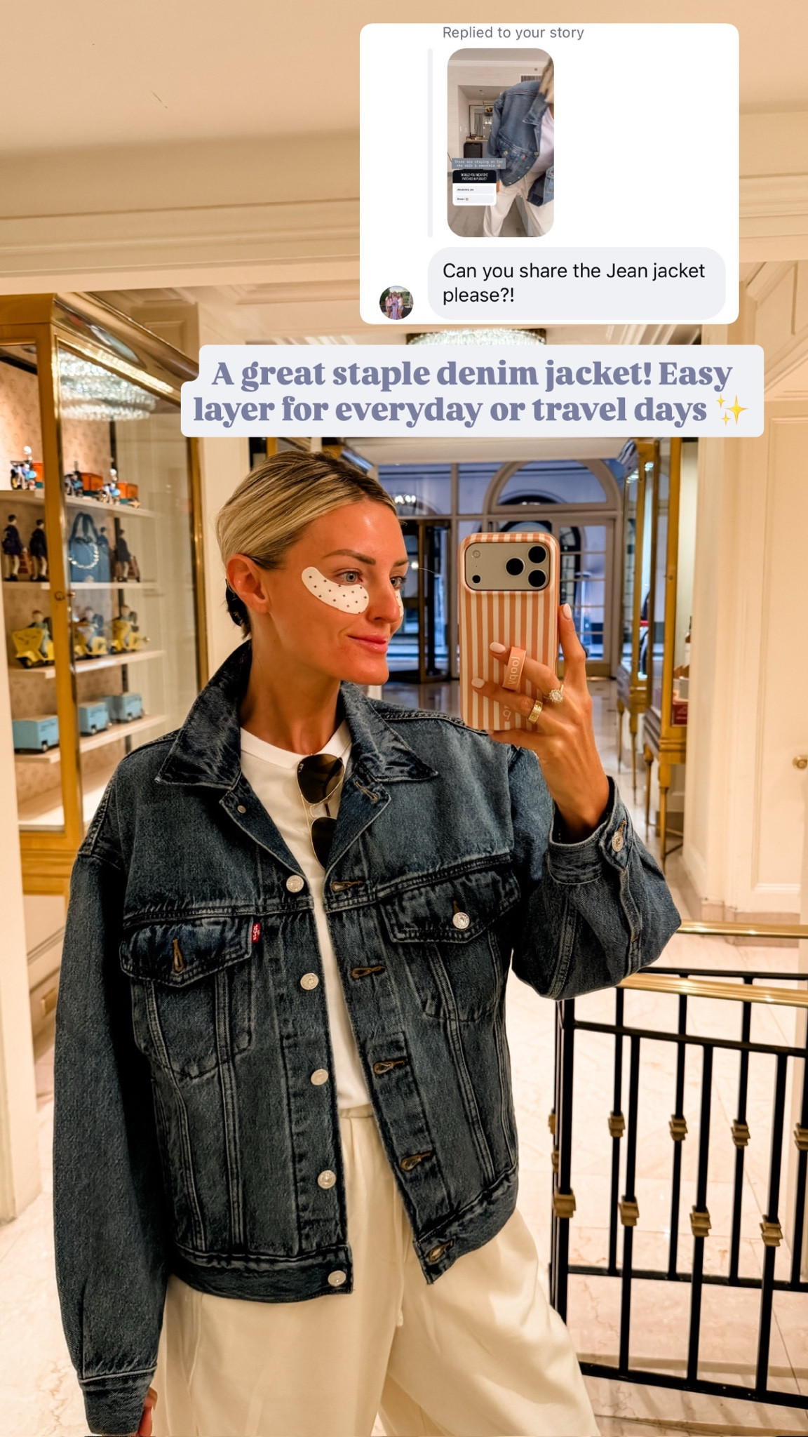 This denim jacket is truly a staple you will wear all year round! Love the fit & the wash! Wearing size S!

Loverly Grey, denim jacket, closet staples, capsule wardrobe 

#LTKSeasonal