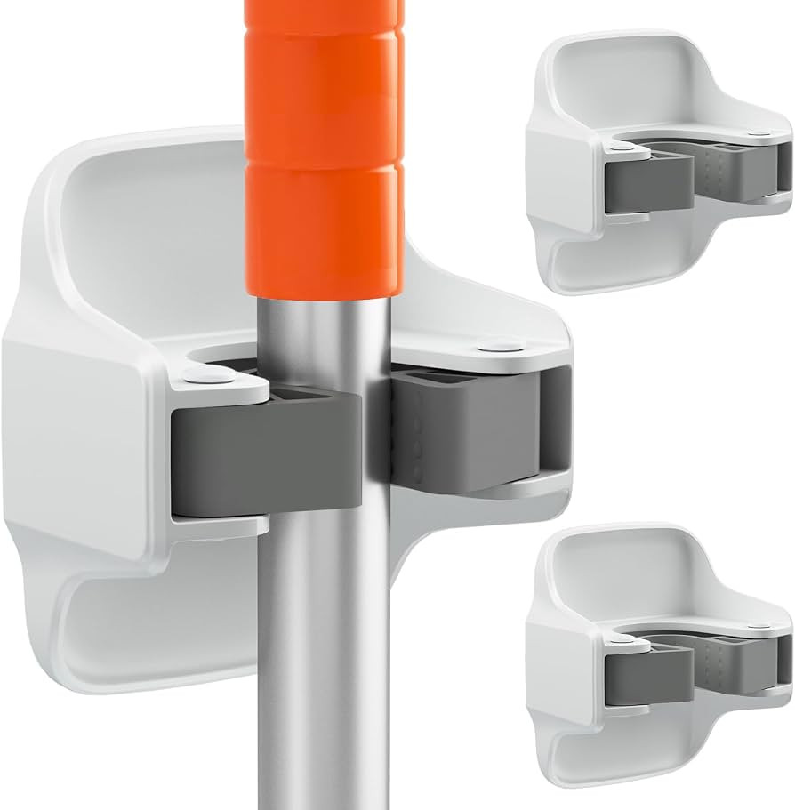 reliahom 3 Pack Broom Holder Wall Mount Mop Grippers No Drilling Self Adhesive Anti-Slip Mop Hand... | Amazon (US)