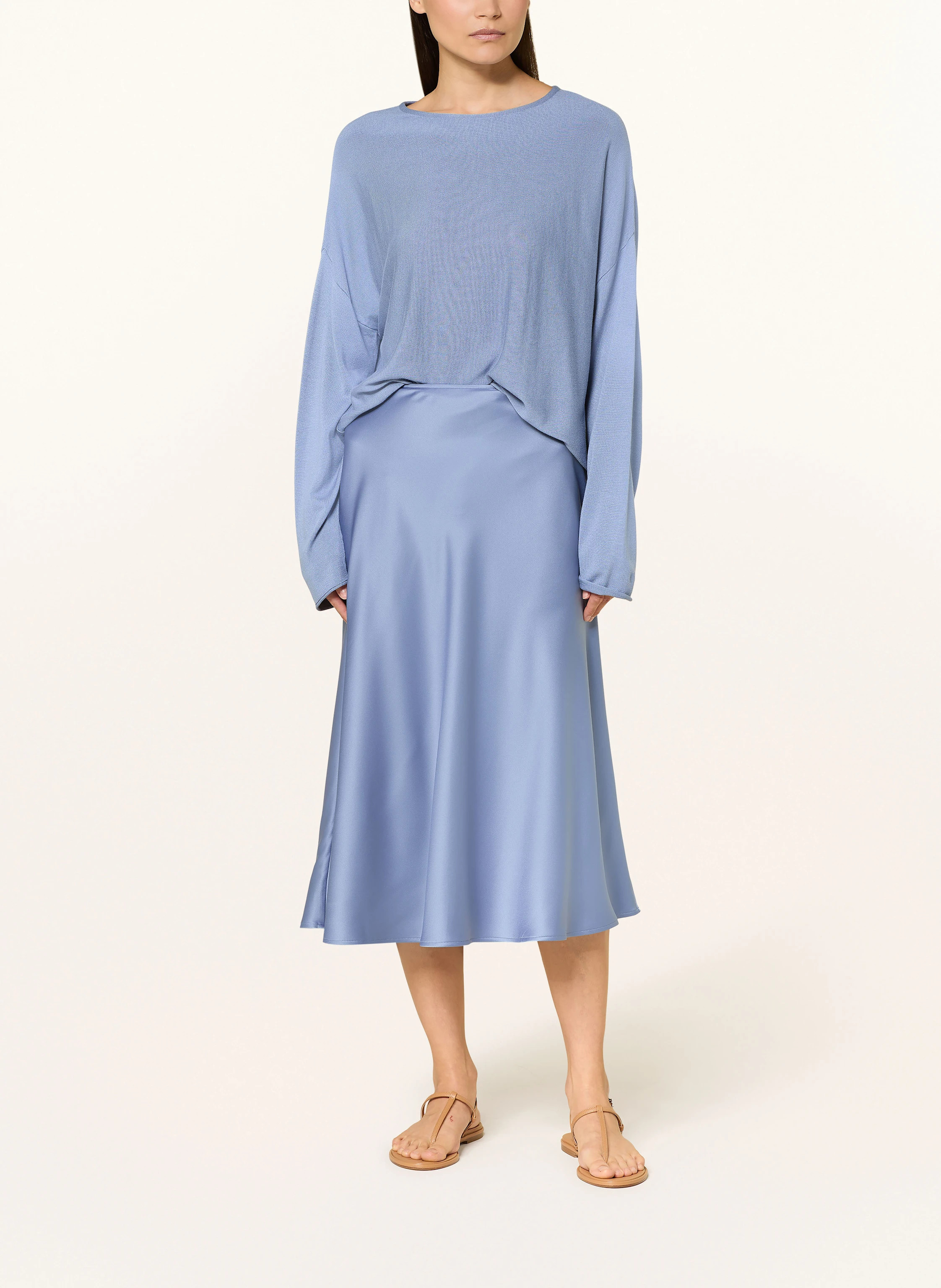 Juvia Satinrock FLEUR in blau | Breuninger (DACH)