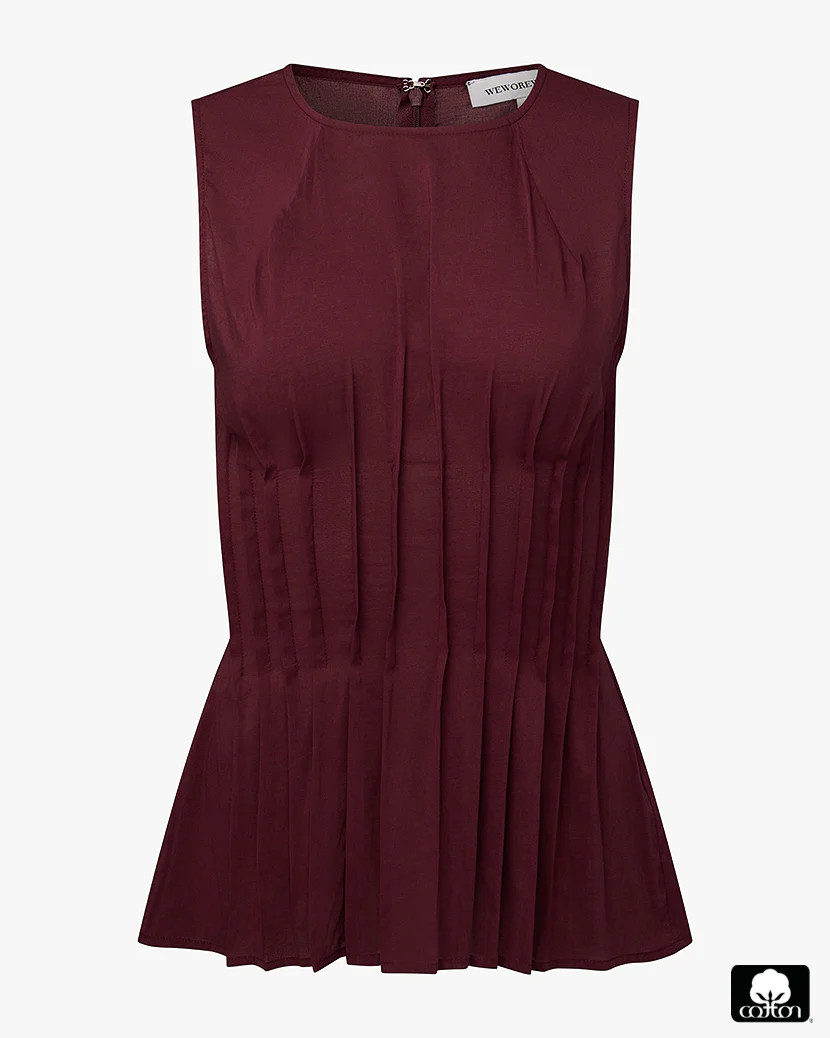 Pleated Peplum Top | We Wore What