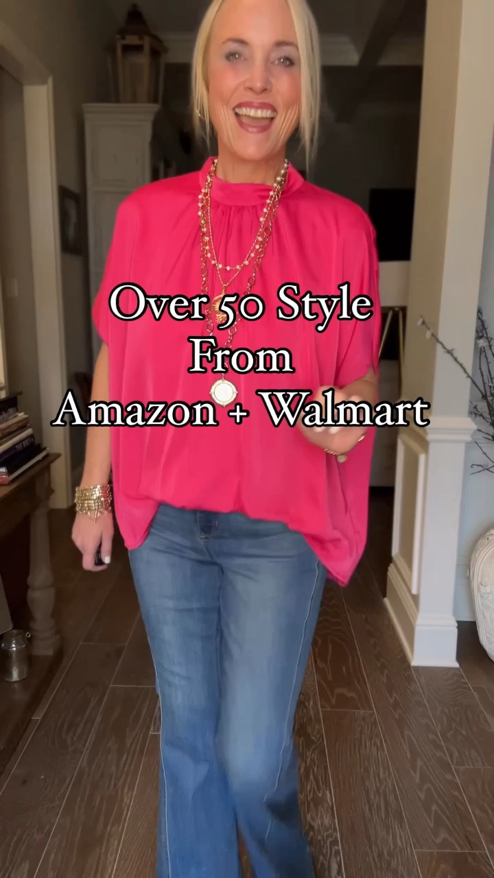 The outfit y’all have all been asking about. Here are the details. 

Tie-back neckline satin top from Amazon. I’m in a medium. 

Flared denim and platform sandals from Walmart. I’m in an 8 in the denim but probably could do a 6. Sandals are TTS. 

Necklaces are from the amazingly talented Jennifer Ponson. 

Everything is linked on my LTK except for the Jennifer Ponson.

#LTKFindsUnder50 #LTKOver40 #LTKSaleAlert