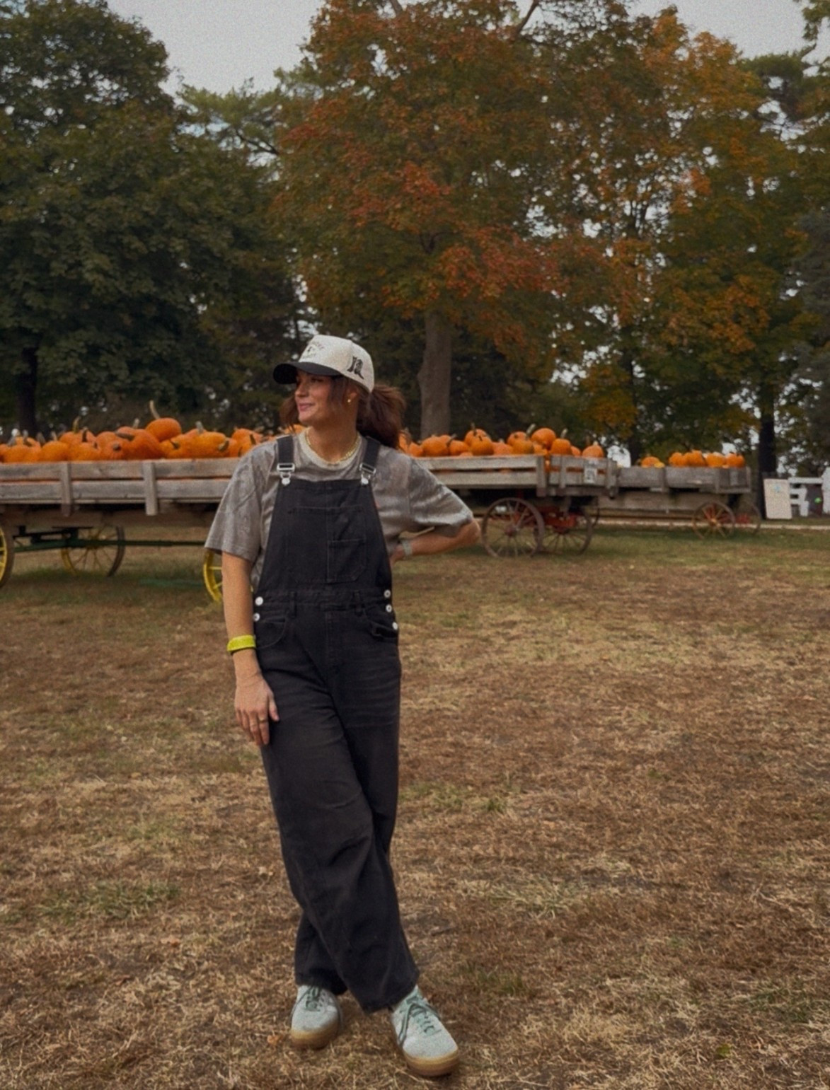 Barrel overalls, camo shirt, trucker hat, fall outfit, mom outfit, amazon fashion, adidas gazelle outfitt

#LTKStyleTip #LTKFindsUnder50 #LTKShoeCrush