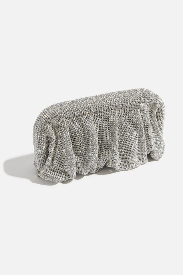 Draped Gem Clutch | Dynamite Clothing