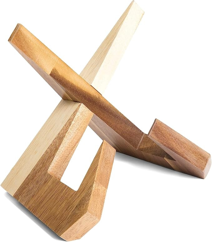 Acacia Cookbook Stand, Beautiful Cookbook Holder, Convenient Book Stand, Recipe Book Holder for c... | Amazon (US)