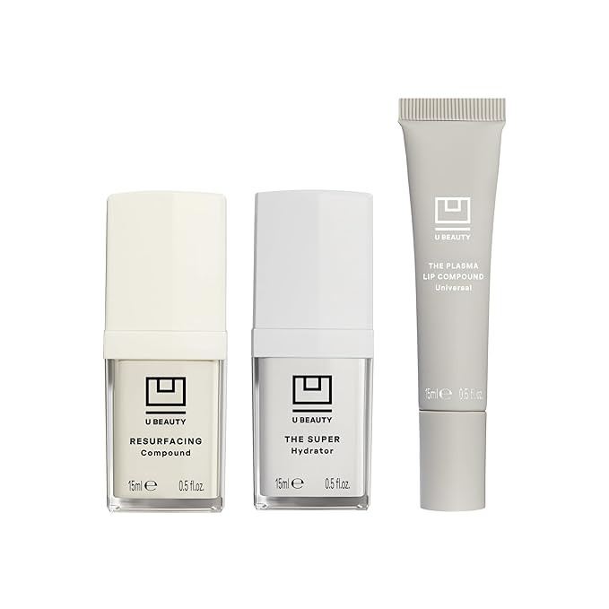 U Beauty 3-Piece Set – Resurfacing Compound 15mL + The SUPER Hydrator 15mL+ The PLASMA Lip Comp... | Amazon (US)