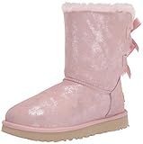 UGG Bailey Bow Ii Shimmer Boot, Pink Cloud, Size 5 | Amazon (US)