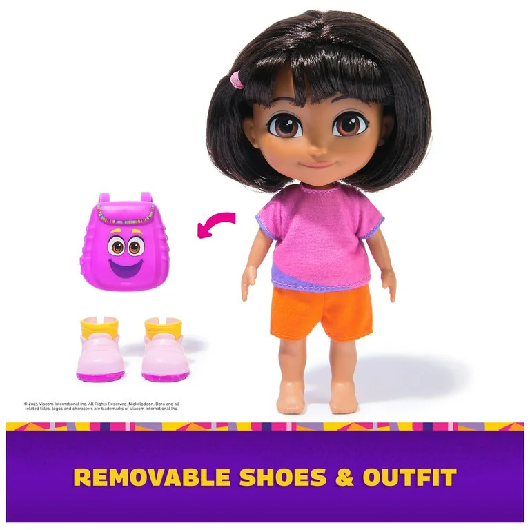 Dora the Explorer, Best Friends Dora & Boots Set, 6-inch Doll, Boots Figure & Accessories for Kid... | Walmart (US)