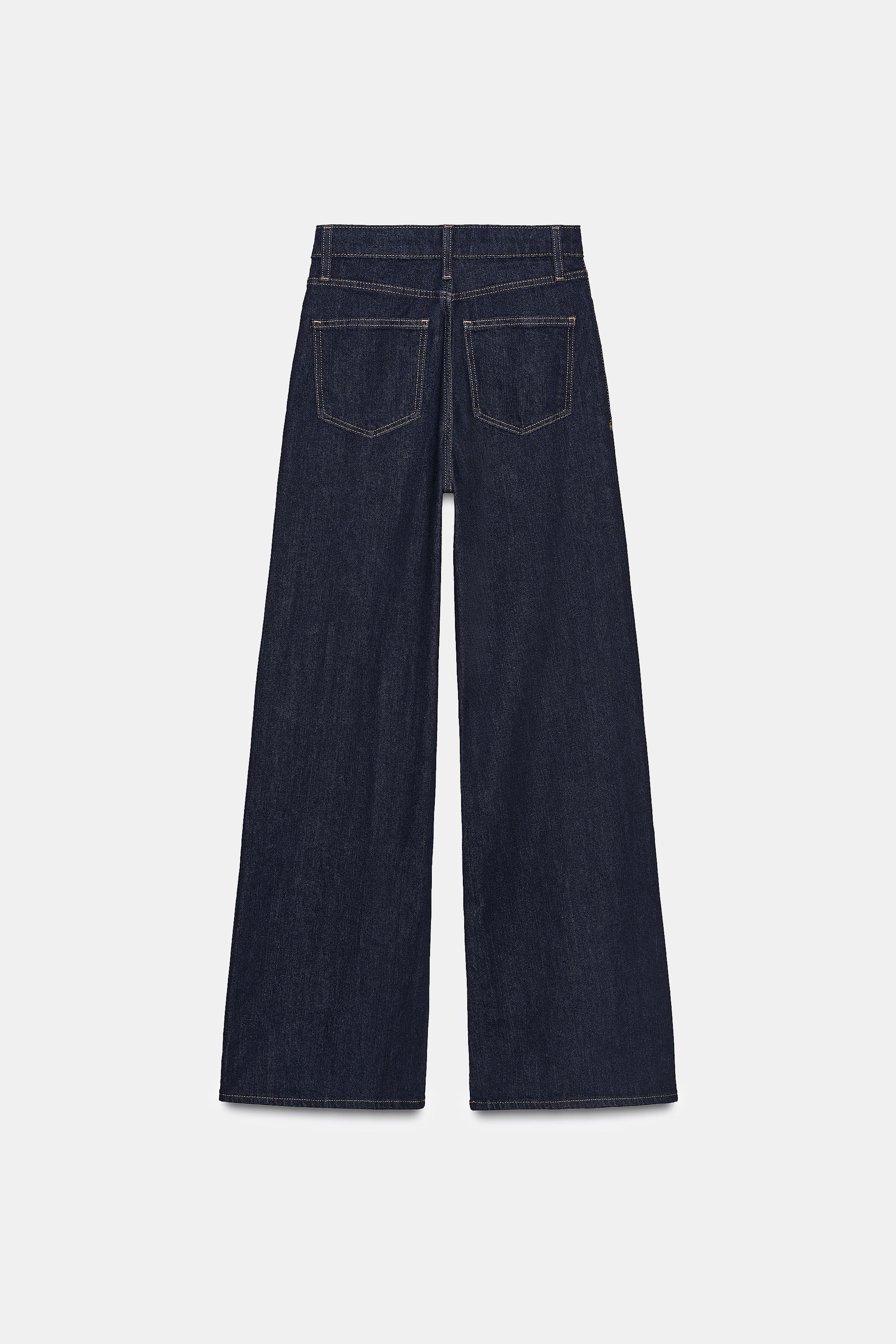 ZW COLLECTION HIGH-WAIST WIDE-LEG JEANS | Zara AU