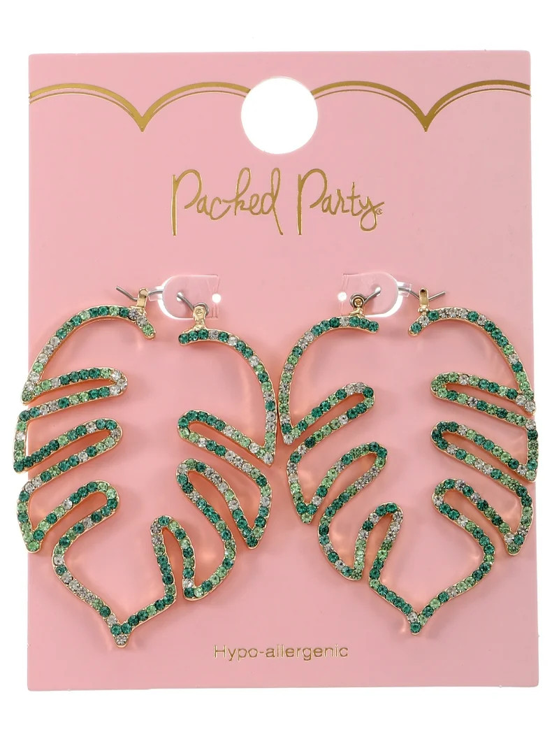 Packed Party Tropical Get-away Hoops, 1 Pair | Walmart (US)