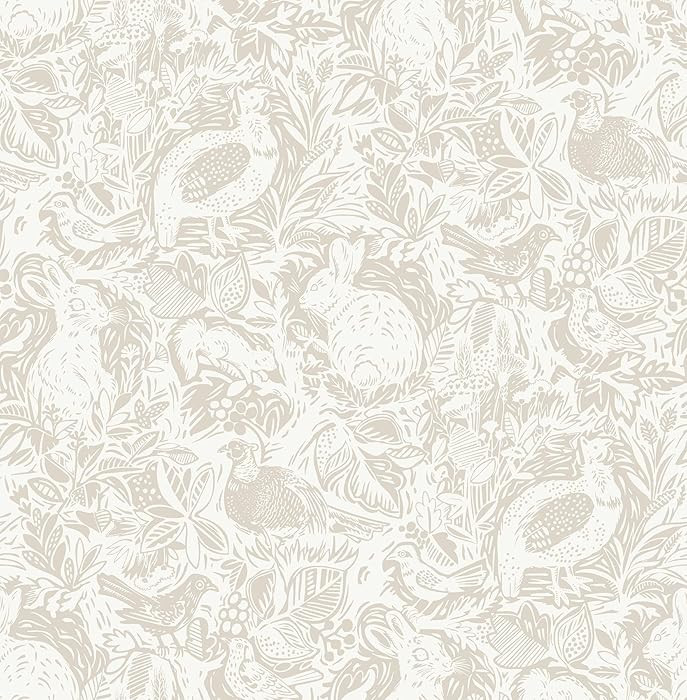 NuWallpaper by WallPops Cream Terrene Peel & Stick Wallpaper, NUS4304 | Amazon (US)