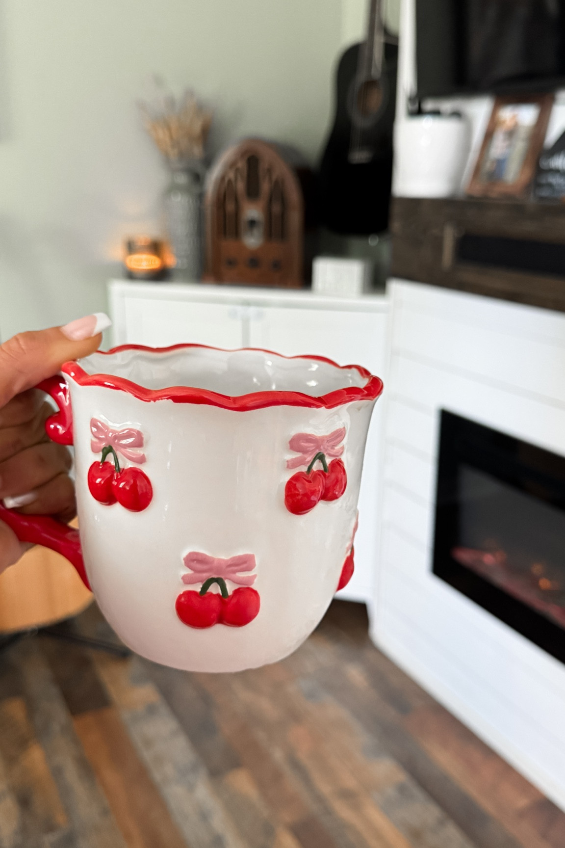 Our morning coffee taste so much better in beautiful coffee cups. 
Coffee, Cherries & Bows🎀

My new favorite coffee mugs from QVC make my heart so happy! 



#LTKHome #LTKFindsUnder50