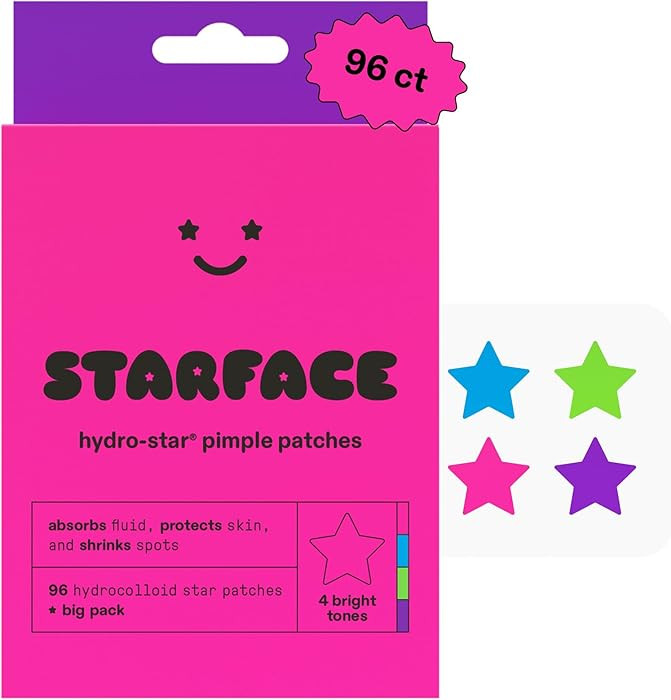 Starface Hydro-Star Party Pack Pimple Patches BIG PACK, Hydrocolloid, Clinically Proven Spot Shri... | Amazon (US)