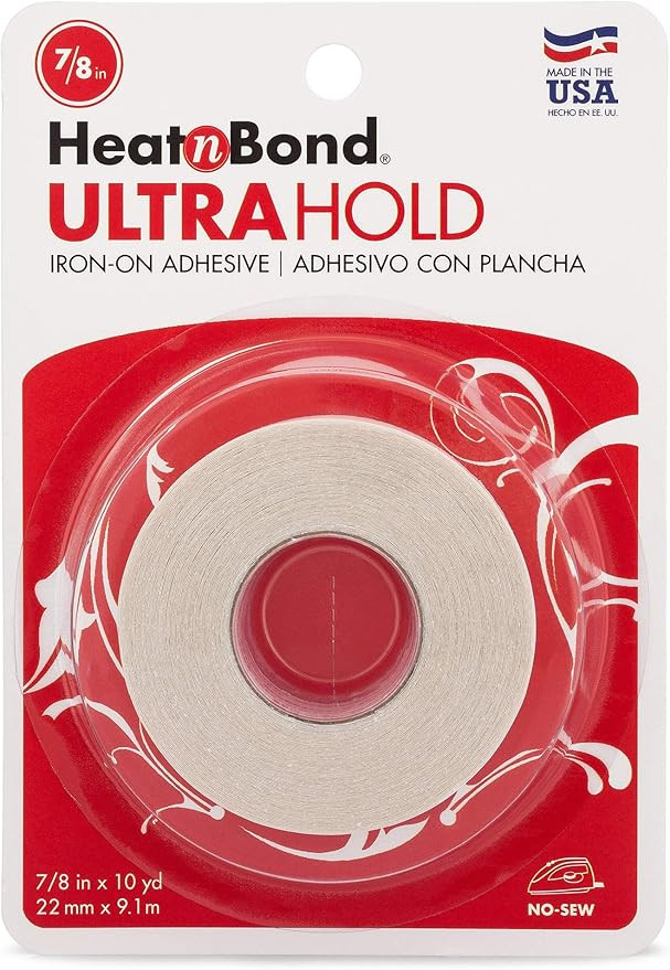 HeatnBond UltraHold Iron-On Adhesive, 7/8 Inch x 10 Yards | Amazon (US)