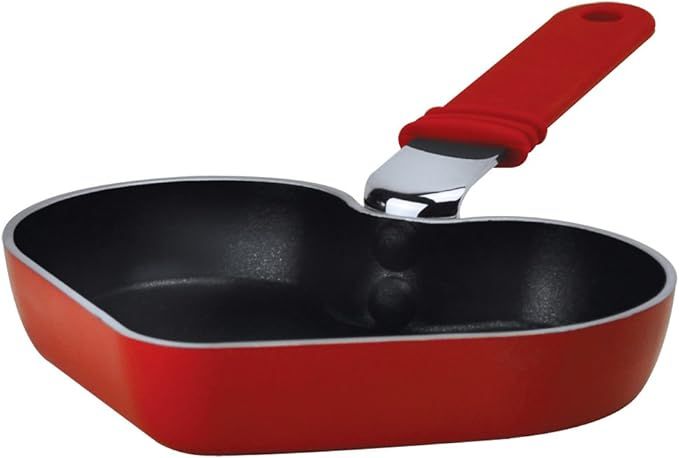 Ecolution Kitchen Extras 6-Inch Heart Shaped Pan, Mini, Red | Amazon (US)