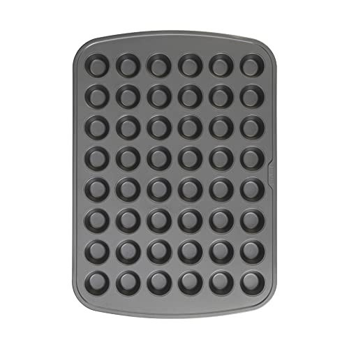 GoodCook 48-Cup Nonstick Steel Mini Cupcake and Muffin Pan, Gray | Amazon (US)