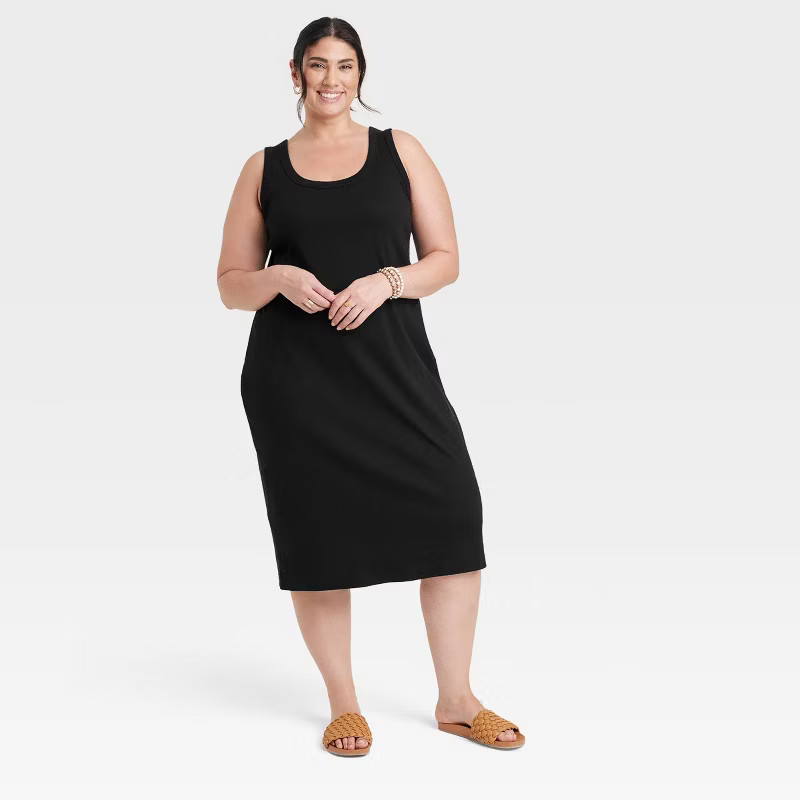 Women's Ribbed Midi T-Shirt Dress - Universal Thread™ | Target