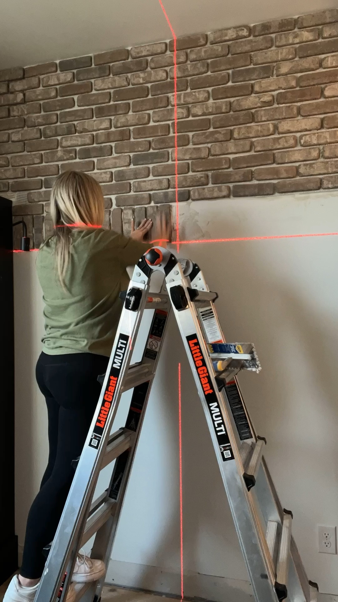 DIY brick wall with thin brick  

#LTKFind #LTKunder100 

#LTKhome