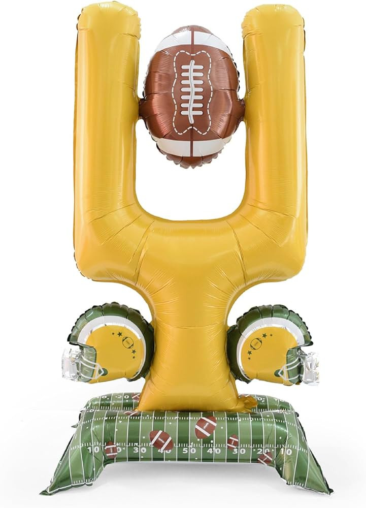 Football Party Supplies, 59 Inch Standing Football Goal Post Balloons for Party Decorations, Spor... | Amazon (US)