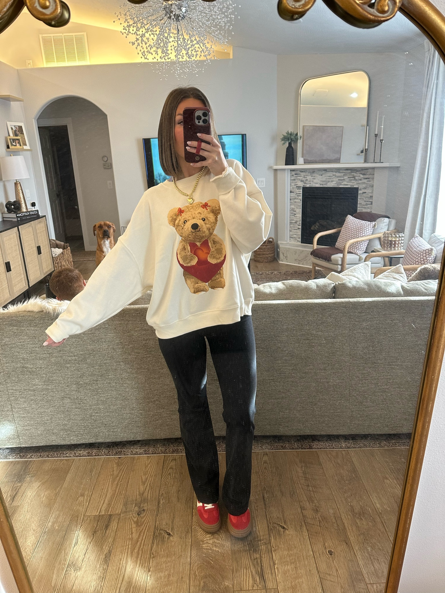 The cutest-casual Valentines / Galentines Day outfit for a night in ♥️♥️♥️ 

#LTKFindsUnder100 #LTKSeasonal #LTKShoeCrush