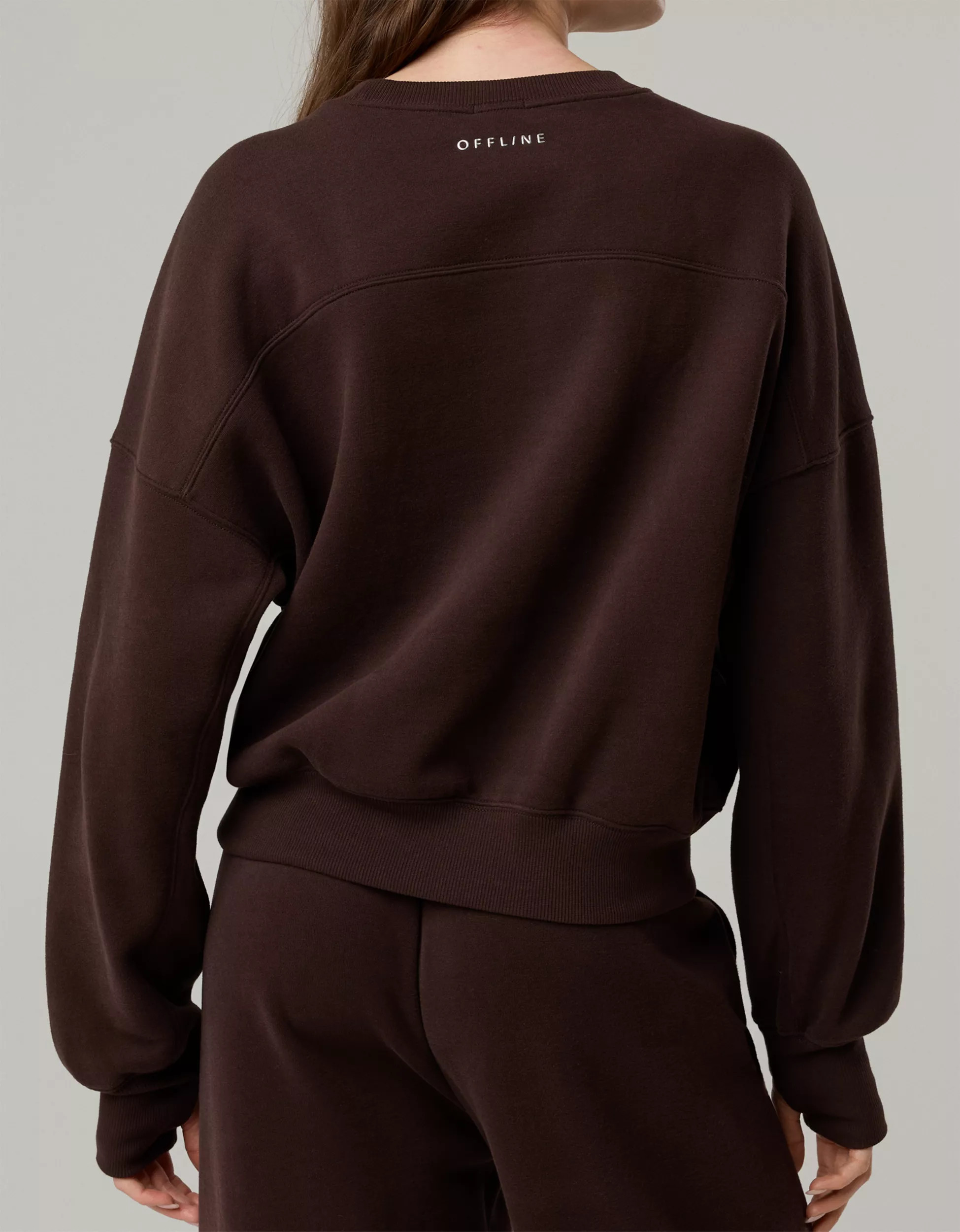 OFFLINE By Aerie Cloud Fleece Classic Crewneck | Aerie