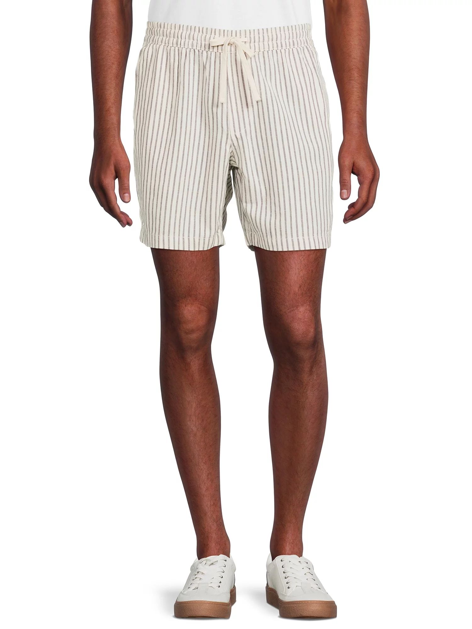 No Boundaries Men's and Big Men's Linen Blend Shorts | Walmart (US)
