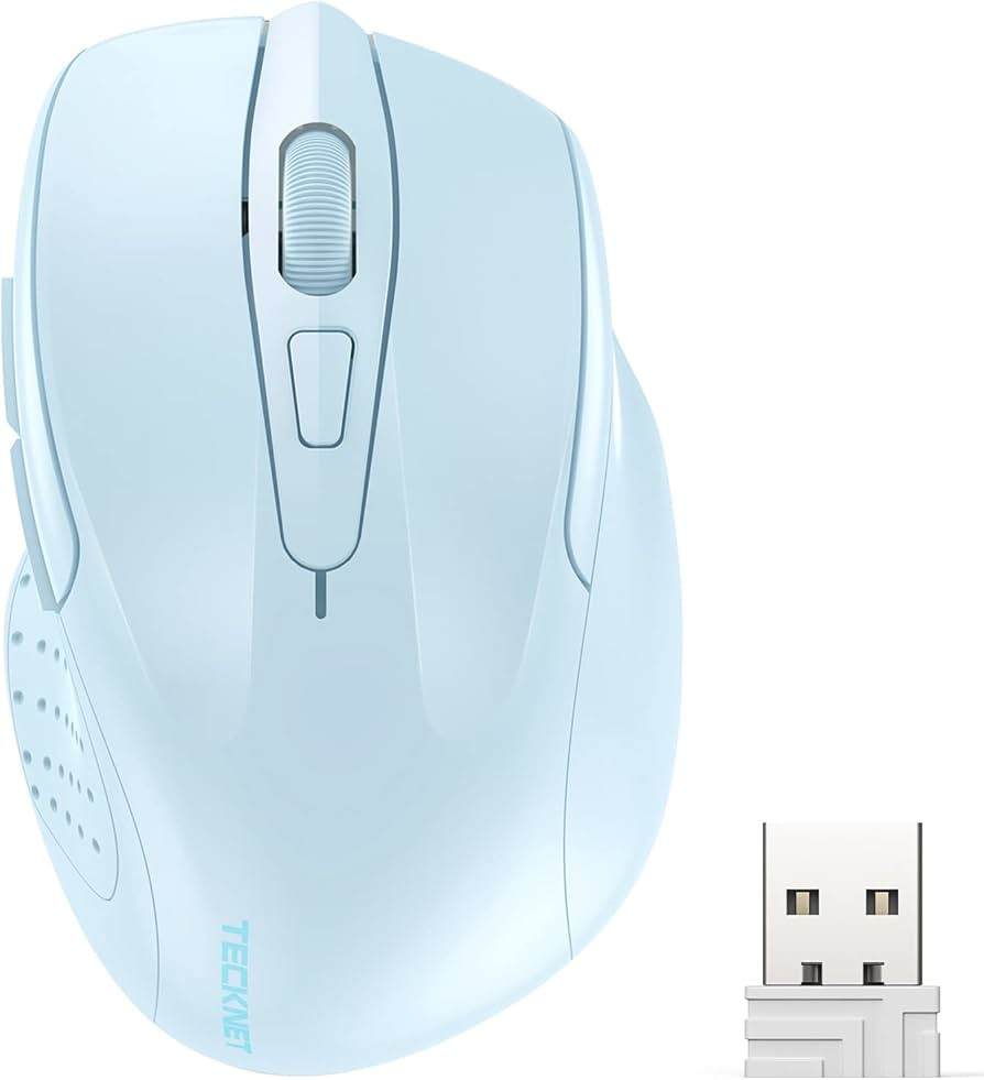 TECKNET Wireless Mouse, 2.4G Ergonomic Optical Mouse, Computer Mouse for Laptop, PC, Computer, Ch... | Amazon (US)