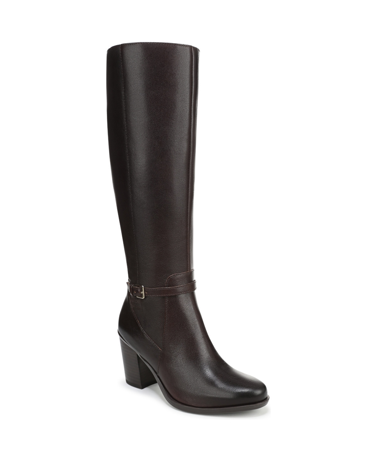 Naturalizer Kalina Knee High Boots - Dark Brown Leather | Macy's