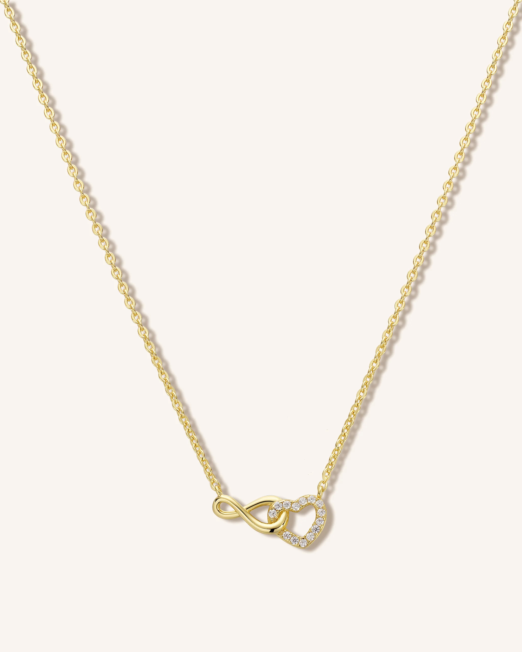 Infinity Heart Necklace | PEACHMIND
