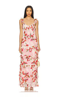 Runaway The Label Melvina Maxi Dress in Milla Print from Revolve.com | Revolve Clothing (Global)