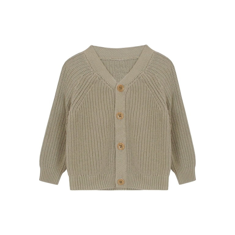 Modern Moments by Gerber Baby Boy or Girl Unisex Knit Cardigan Sweater & Jogger Outfit Set, 2 Pie... | Walmart (US)