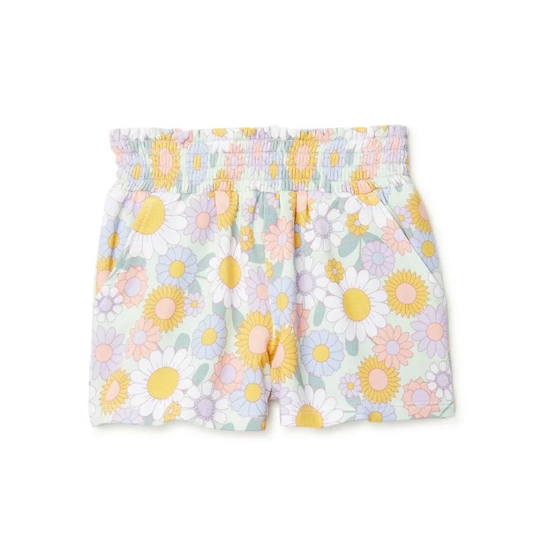 Garanimals Baby and Toddler Girls Knit Shorts, Sizes 12Months - 5T | Walmart (US)