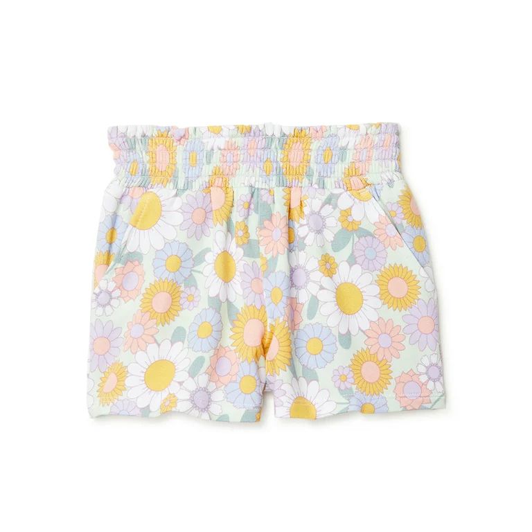 Garanimals Baby and Toddler Girls Knit Shorts, Sizes 12Months - 5T | Walmart (US)